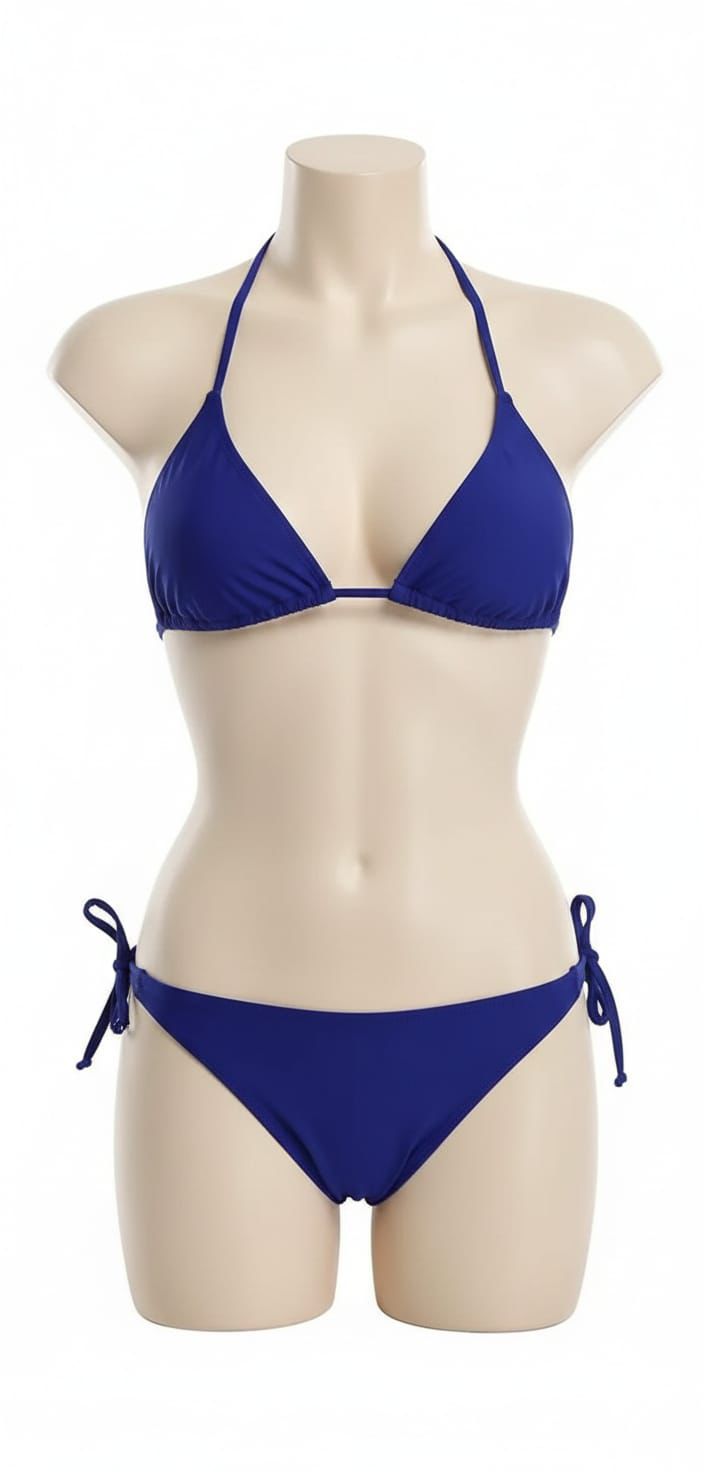 Cobalt Blue Classic Side-Tie Bikini Set