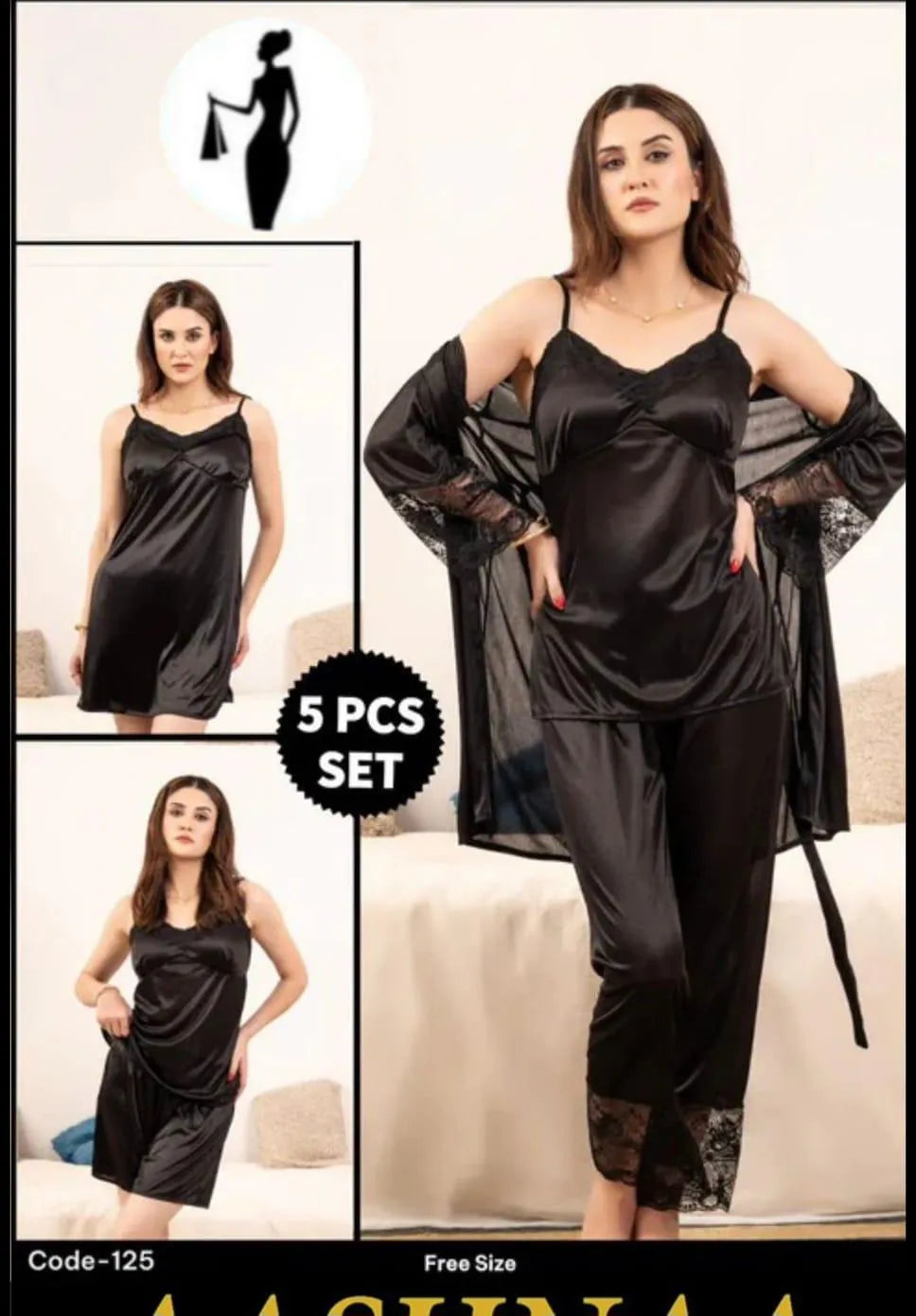 5-Piece Set | Code 125 | Free Size Collection – Aashnaa / Aashkaa