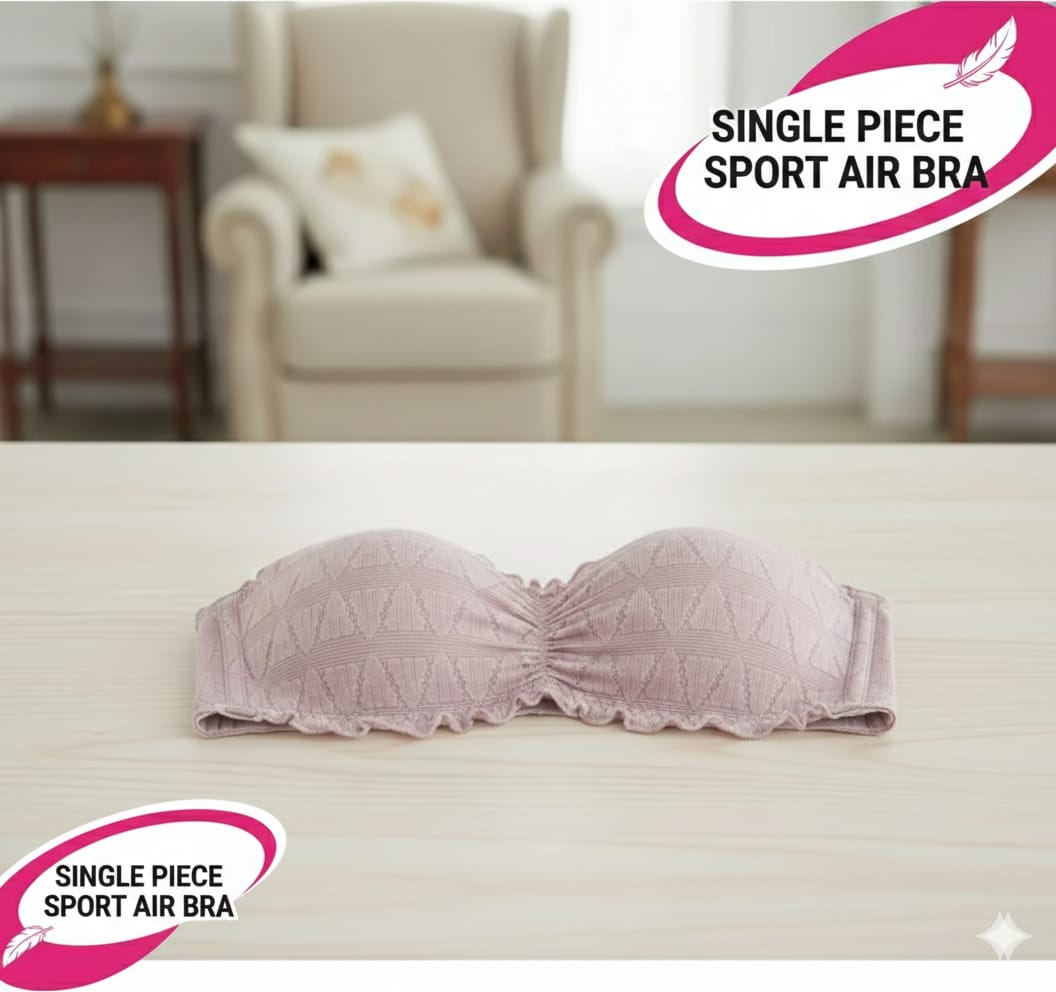 Lace Scalloped Bandeau – Seamless Wire-Free Strapless Bra