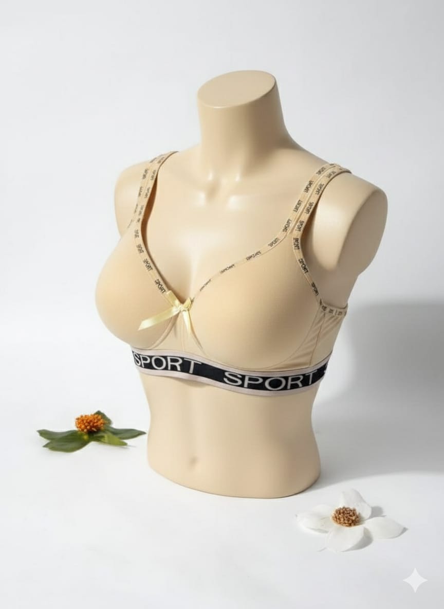 Women's Seamless "Sport" Everyday Comfort Padded Bra – Nude